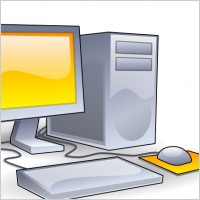 Desktop Computer clip art