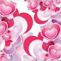 Diamond Hearts Vector