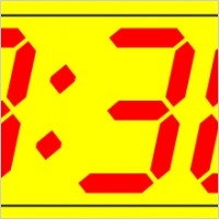 Digital Clock 3:30 clip art