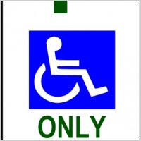 disabled bathroom sign