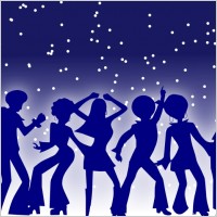 Disco Dancers clip art