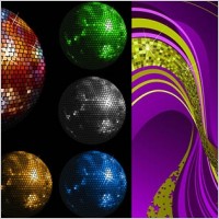 disco vector crystal ball