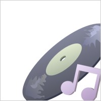 Disk Music clip art