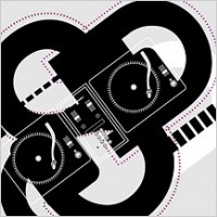 dj musical elements vector