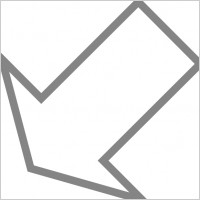 Down Arrow Left clip art