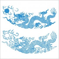 dragon pattern vector