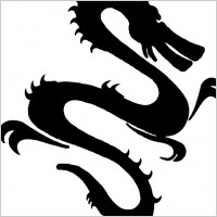 Dragon Silhouette clip art