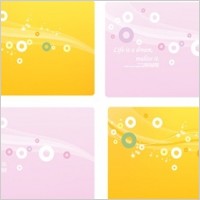 Dream line circle and background material vector