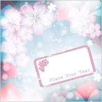 dream vector background 2 flashing flowers