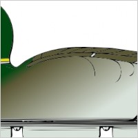 Duck Decoy Side View clip art