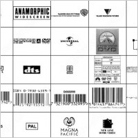 dvd resource text, barcodes and logo brush