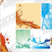 Dynamic lines and patterns vector material