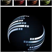 dynamic lines of the symphony ball vector