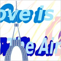E Card Love Is In The Air La Tour Eiffel Tower Aug clip art