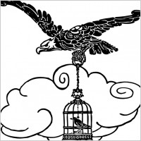 Eagle And Nightingale clip art