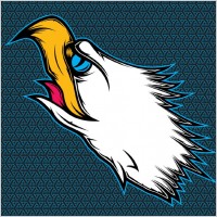 Eagle head vector illustration