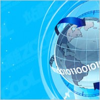 Earth science and technology theme vector illustrations material