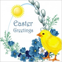 easter chicks vector 3