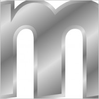 Effect Letters Alphabet Silver clip art