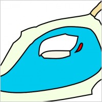 Electric Iron clip art