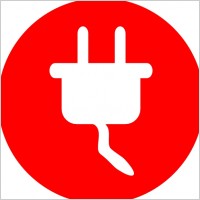 Electric Power Plug Icon clip art