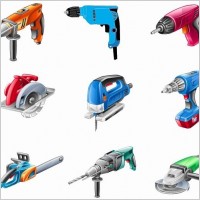 Electric Tools Vector Set