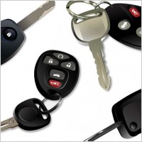 electronic car keys vector