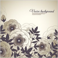 elegant floral background 03 vector