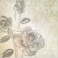 elegant rose pattern background 04 vector