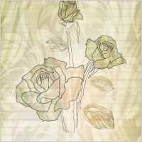 elegant rose pattern background 05 vector