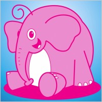 Elephant Vector Cartoon