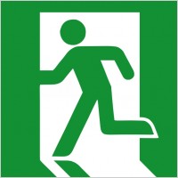 Emergency Exit Sign clip art
