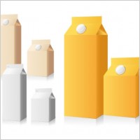 empty beverage packaging vector