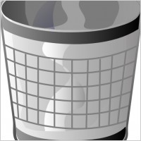 Empty Trash Bin clip art
