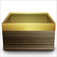 Empty wood box