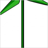 Energy Positive Wind Turbine Green clip art