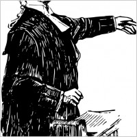 English Lawyer Early Th Century clip art