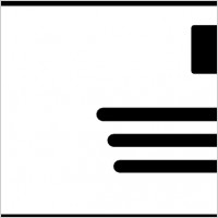 Envelope Addressed Stamp Symbol clip art