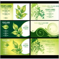 environmental theme card template vector 3