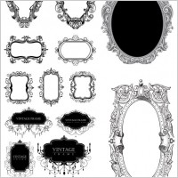 european border pattern vector
