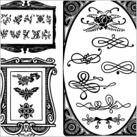european border pattern vector