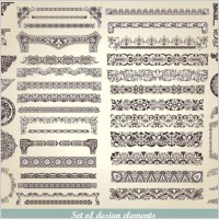 european classic lace pattern 01 vector