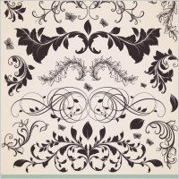 european classic lace pattern 01 vector