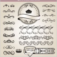 european classic lace pattern 04 vector