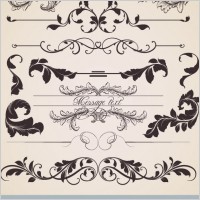 european classic lace pattern 05 vector