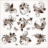 european classic lace pattern 05 vector