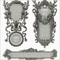 european classic pattern border 02 vector