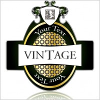 european classic pattern bottle affixed 02 vector