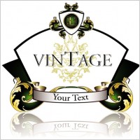 european classic pattern bottle attached 01 vector