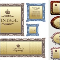 european classical border pattern vector